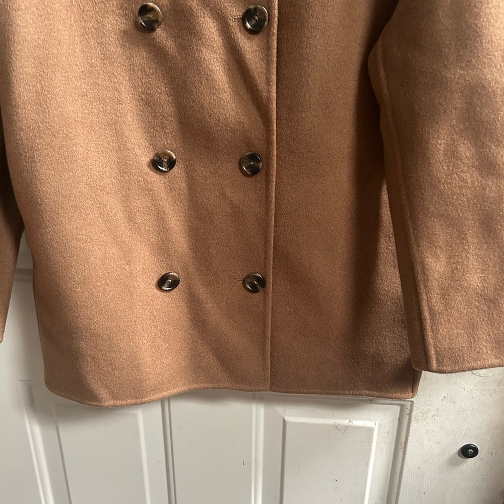 New Alex Mill Camel Sophia Coat in Wool Women’s Jacket Sz M - Picture 8 of 16